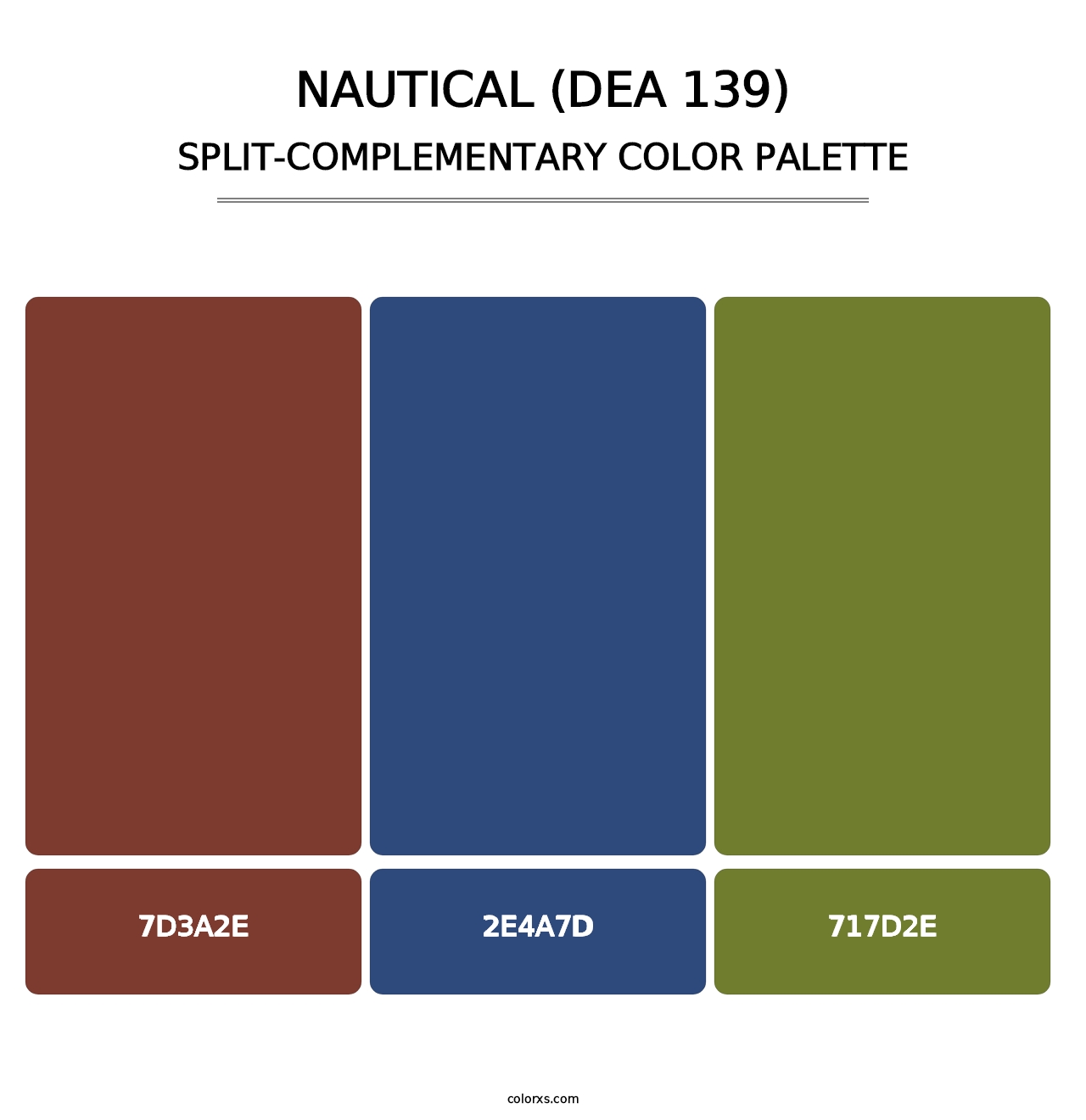Nautical (DEA 139) - Split-Complementary Color Palette