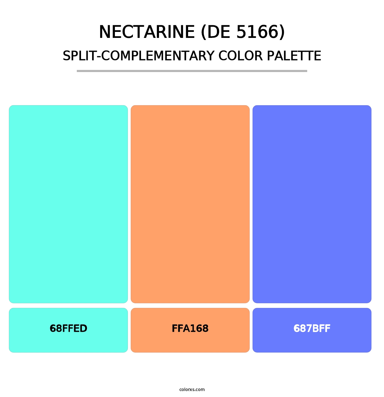 Nectarine (DE 5166) - Split-Complementary Color Palette