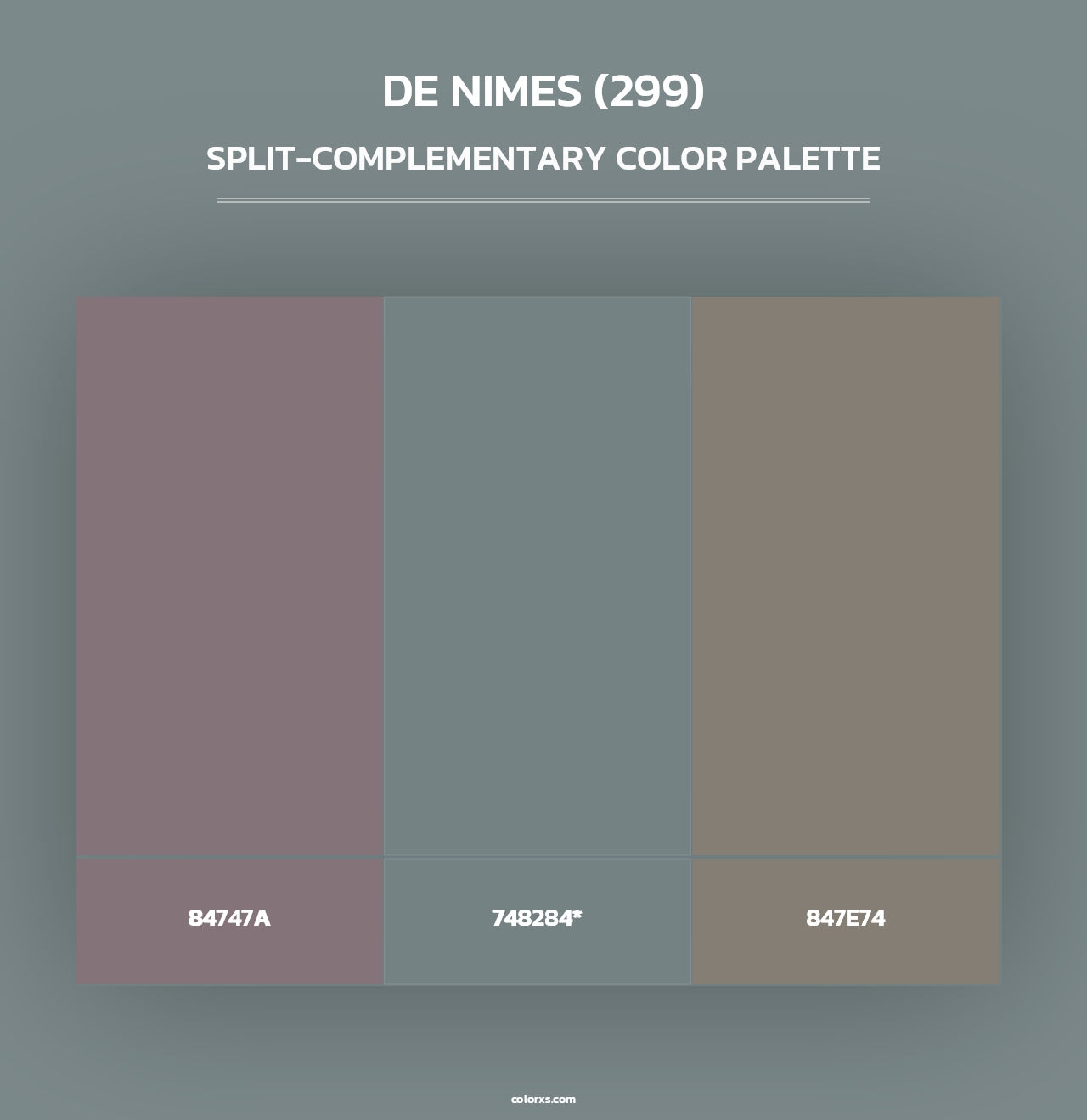 De Nimes (299) - Split-Complementary Color Palette