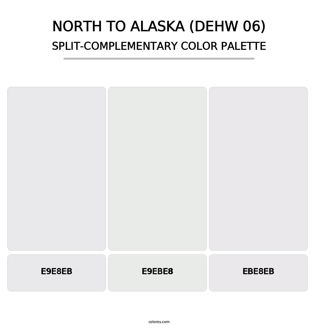 North To Alaska (DEHW 06) - Split-Complementary Color Palette