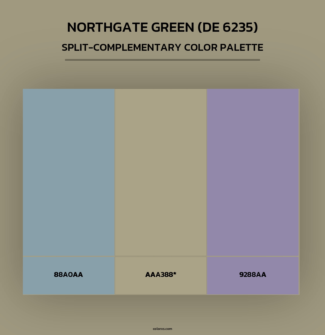 Northgate Green (DE 6235) - Split-Complementary Color Palette