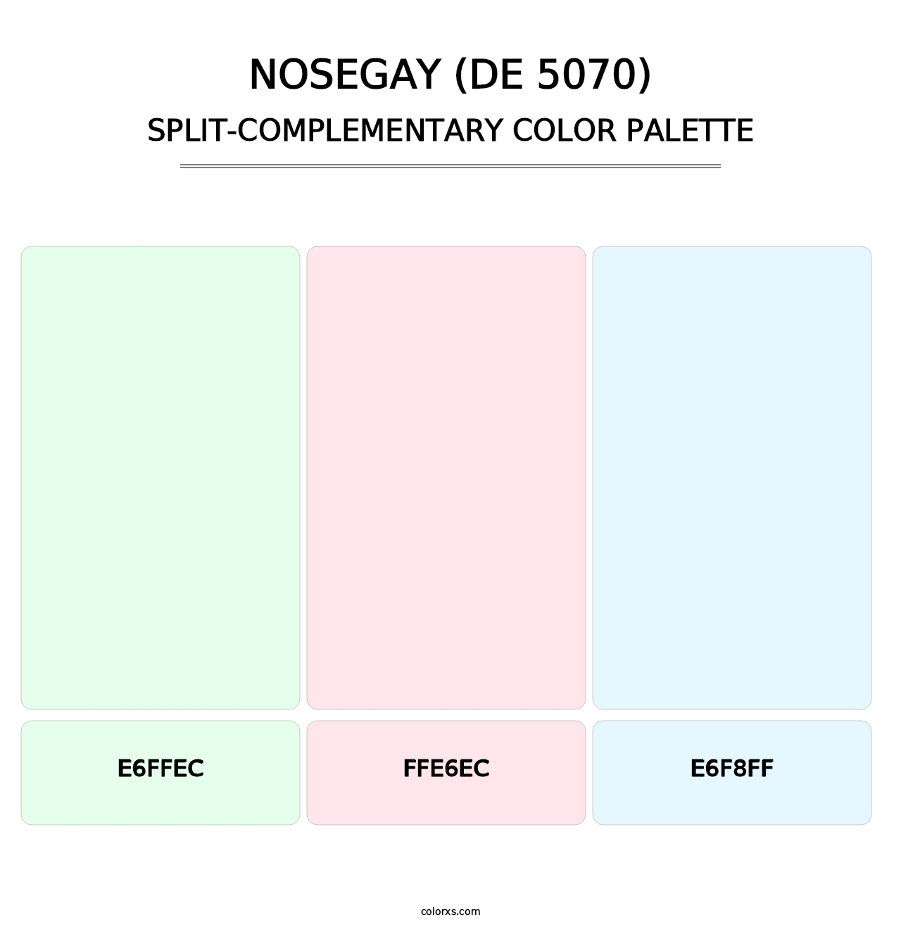 Nosegay (DE 5070) - Split-Complementary Color Palette