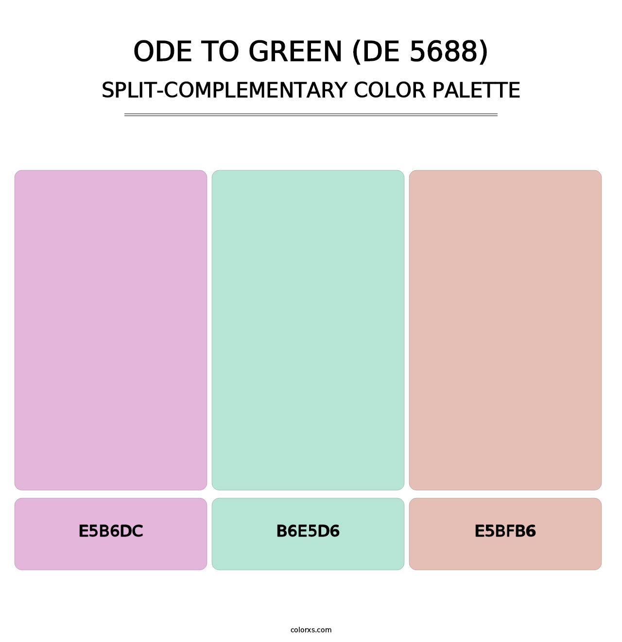 Ode to Green (DE 5688) - Split-Complementary Color Palette