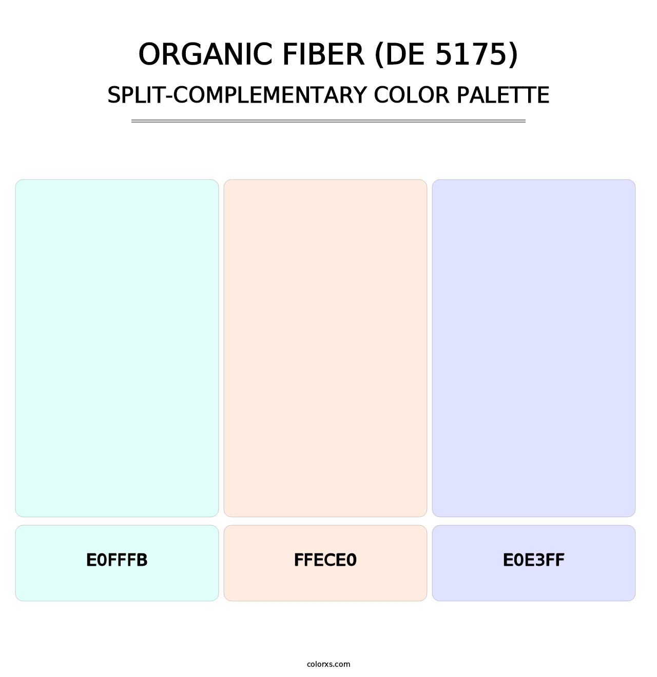 Organic Fiber (DE 5175) - Split-Complementary Color Palette