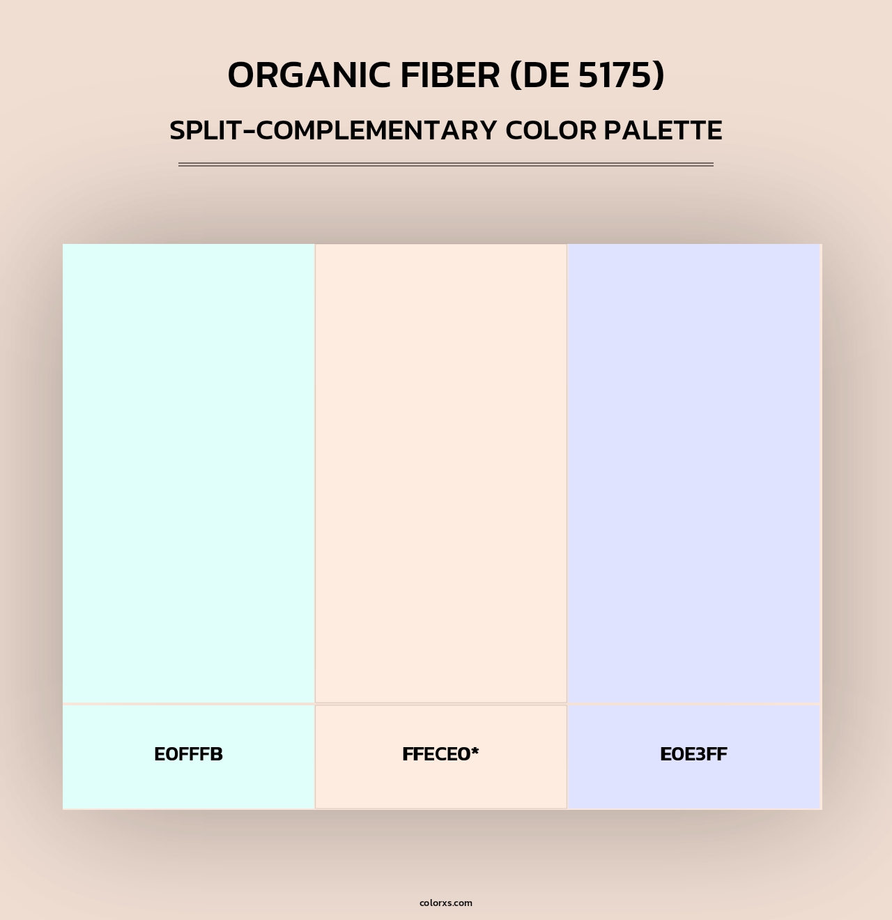 Organic Fiber (DE 5175) - Split-Complementary Color Palette