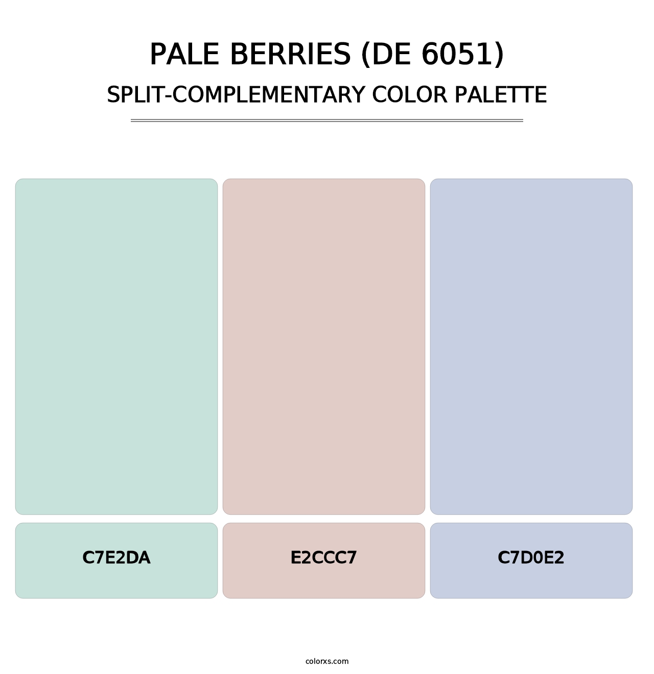 Pale Berries (DE 6051) - Split-Complementary Color Palette