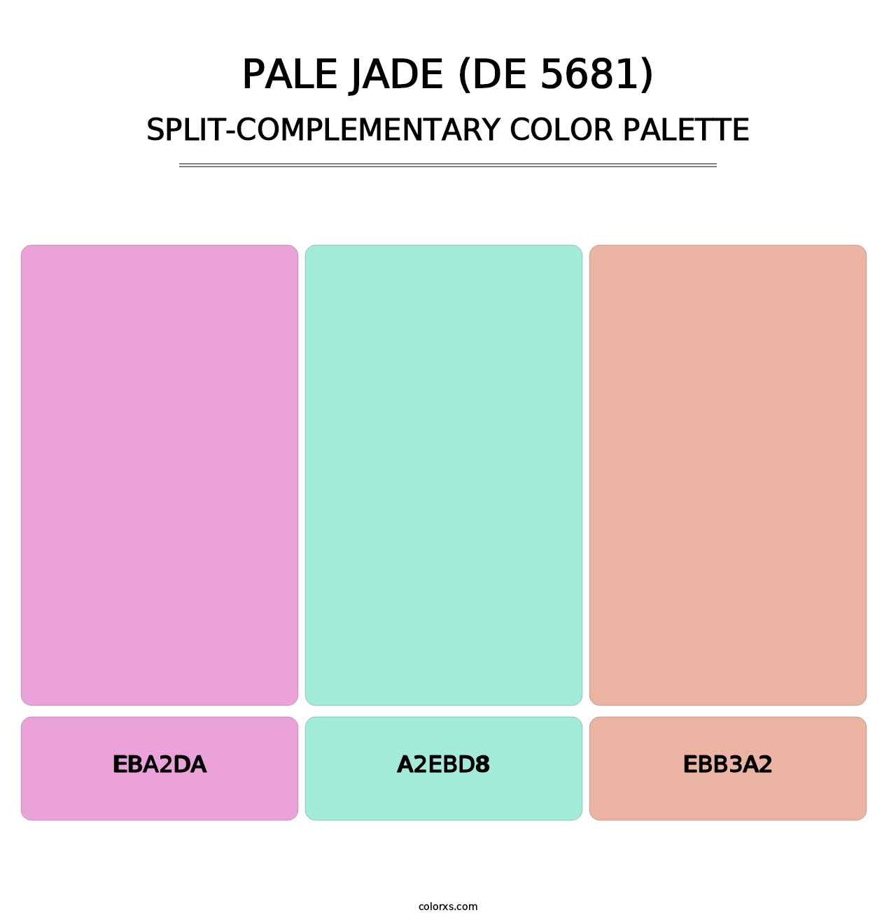 Pale Jade (DE 5681) - Split-Complementary Color Palette