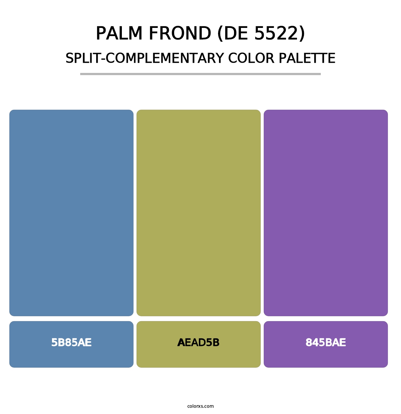 Palm Frond (DE 5522) - Split-Complementary Color Palette