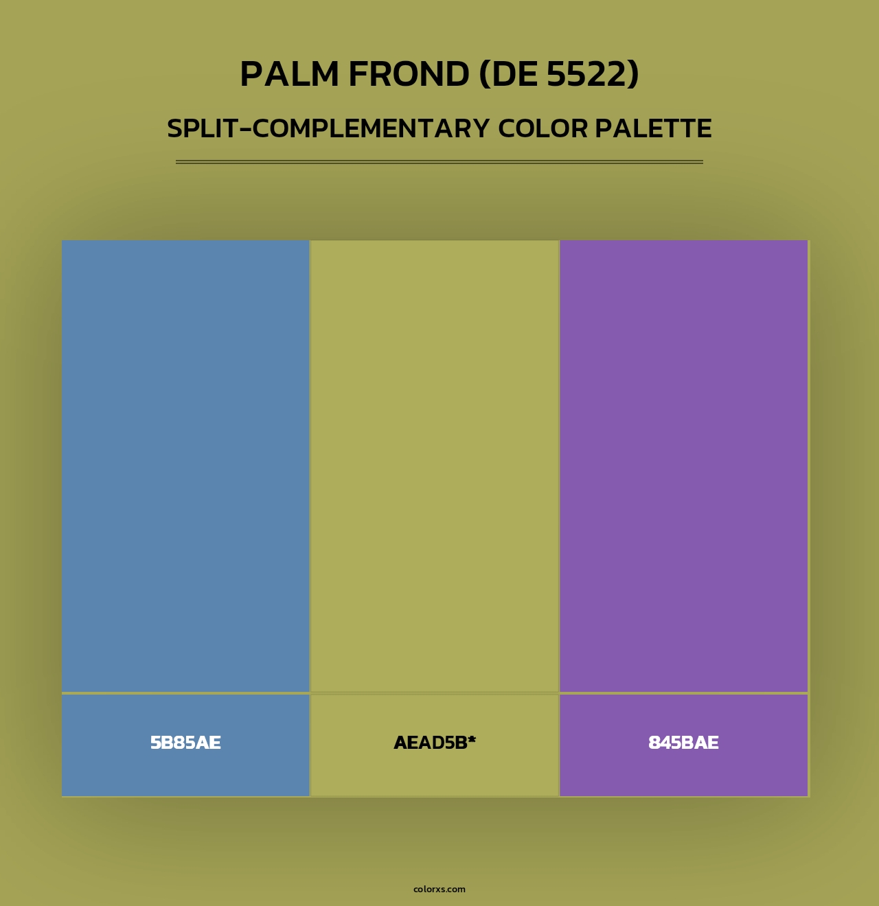 Palm Frond (DE 5522) - Split-Complementary Color Palette