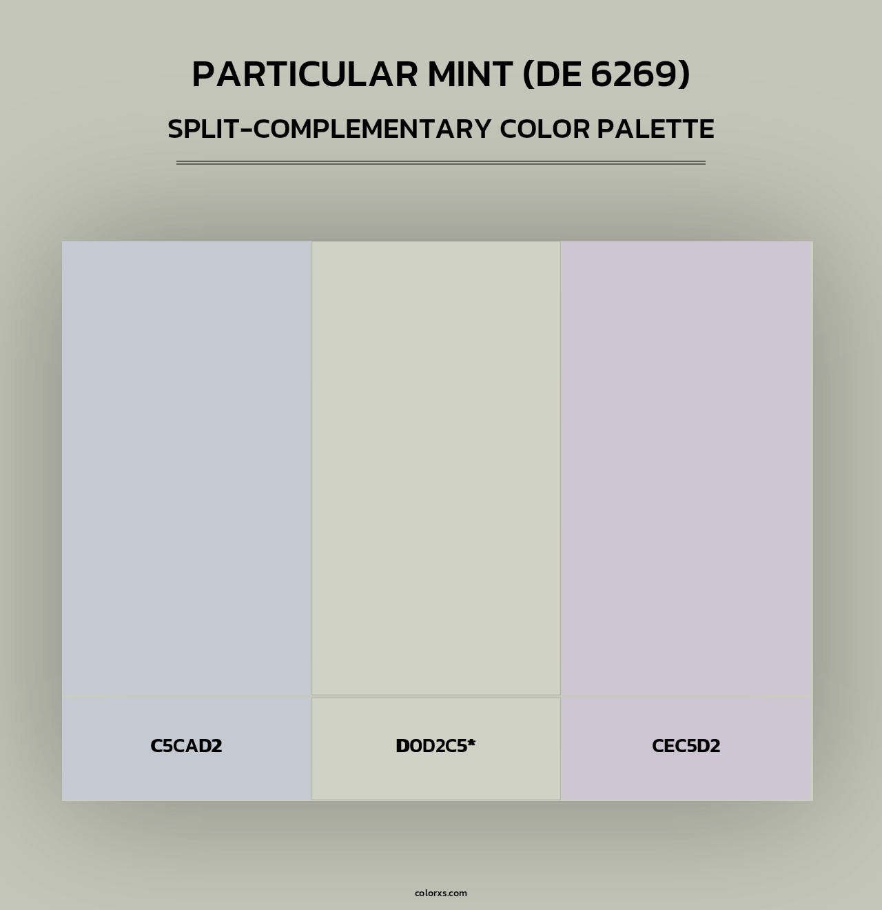 Particular Mint (DE 6269) - Split-Complementary Color Palette