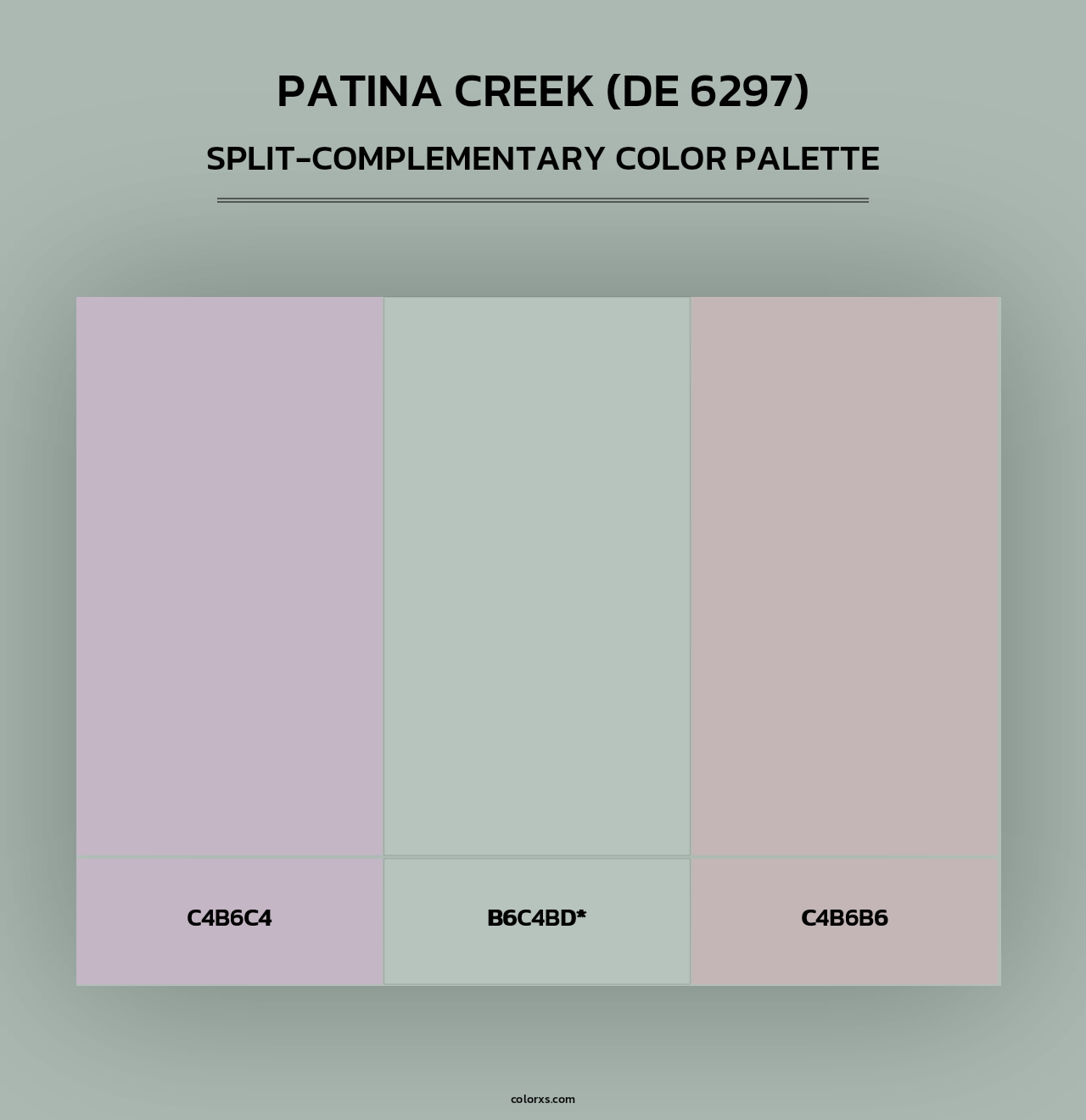 Patina Creek (DE 6297) - Split-Complementary Color Palette