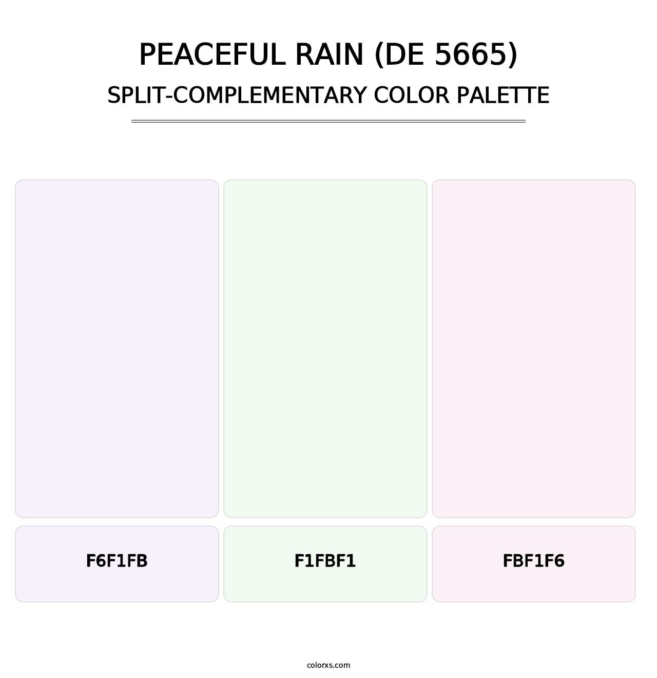 Peaceful Rain (DE 5665) - Split-Complementary Color Palette