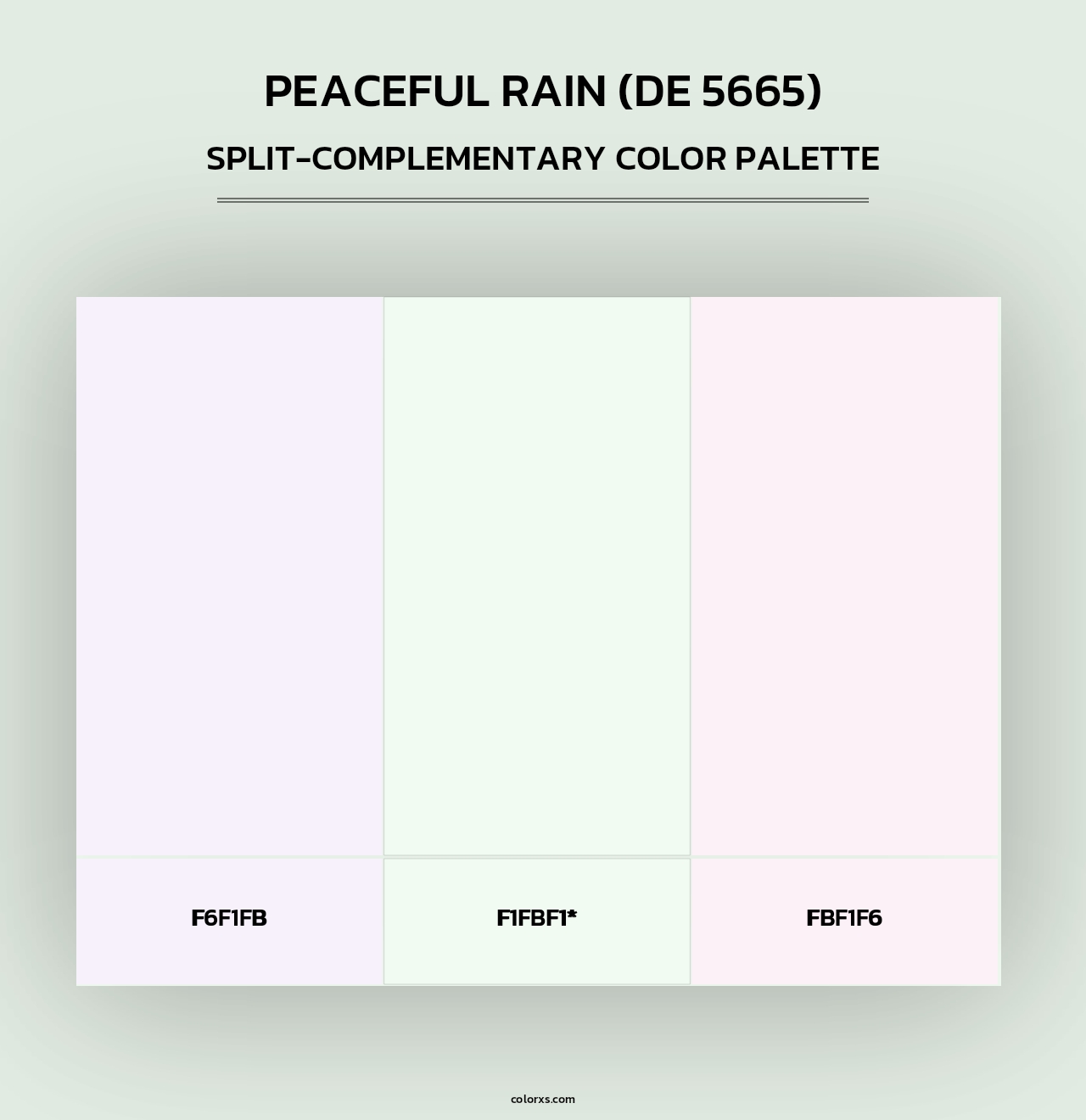 Peaceful Rain (DE 5665) - Split-Complementary Color Palette