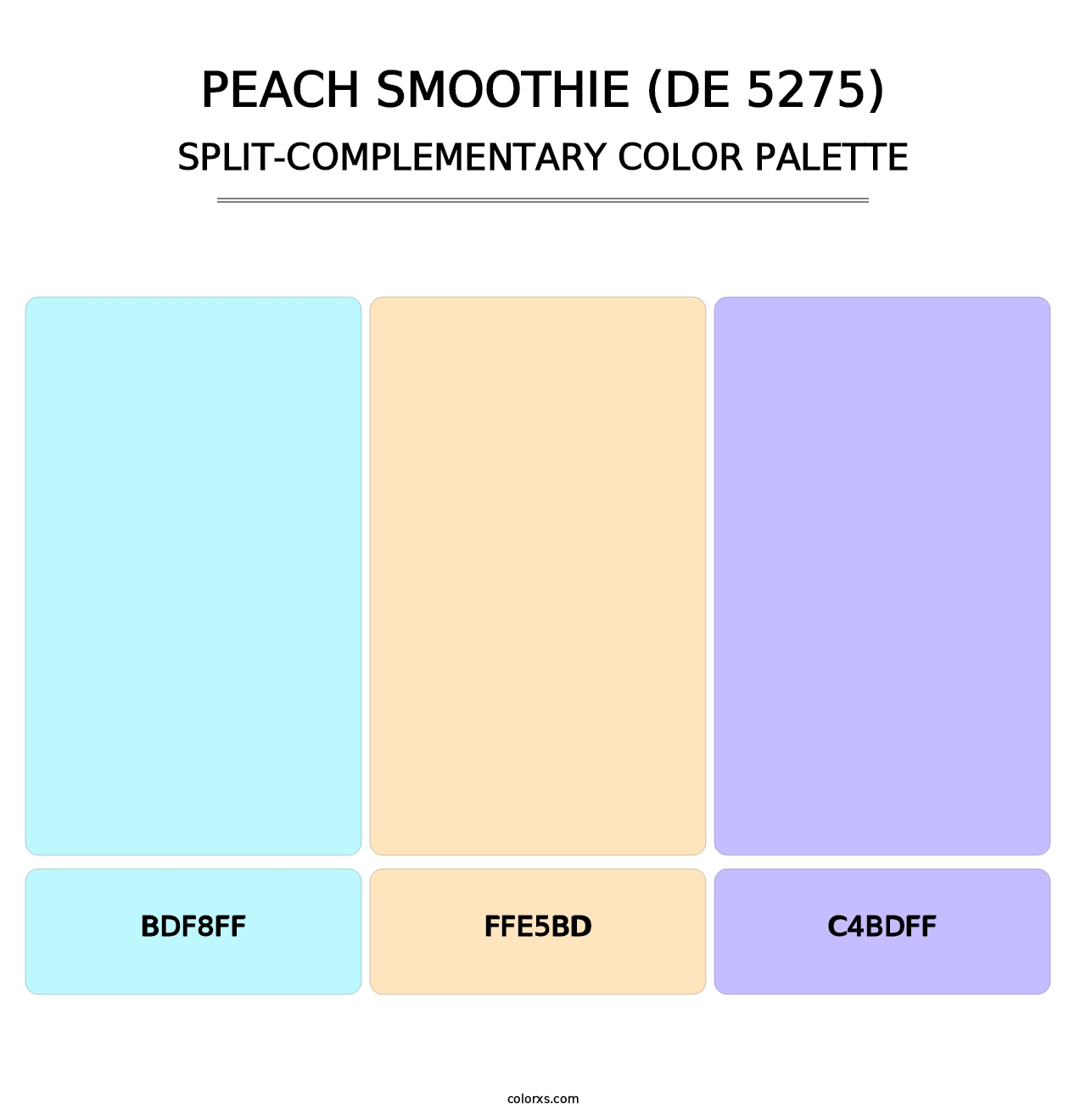 Peach Smoothie (DE 5275) - Split-Complementary Color Palette