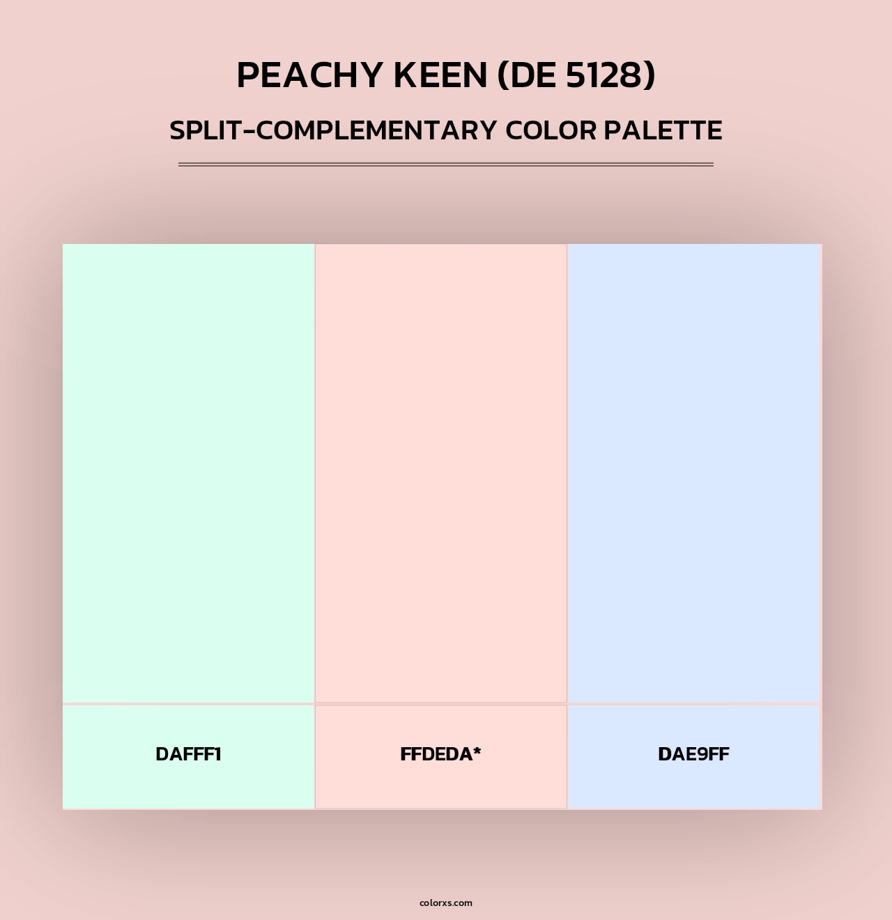 Peachy Keen (DE 5128) - Split-Complementary Color Palette