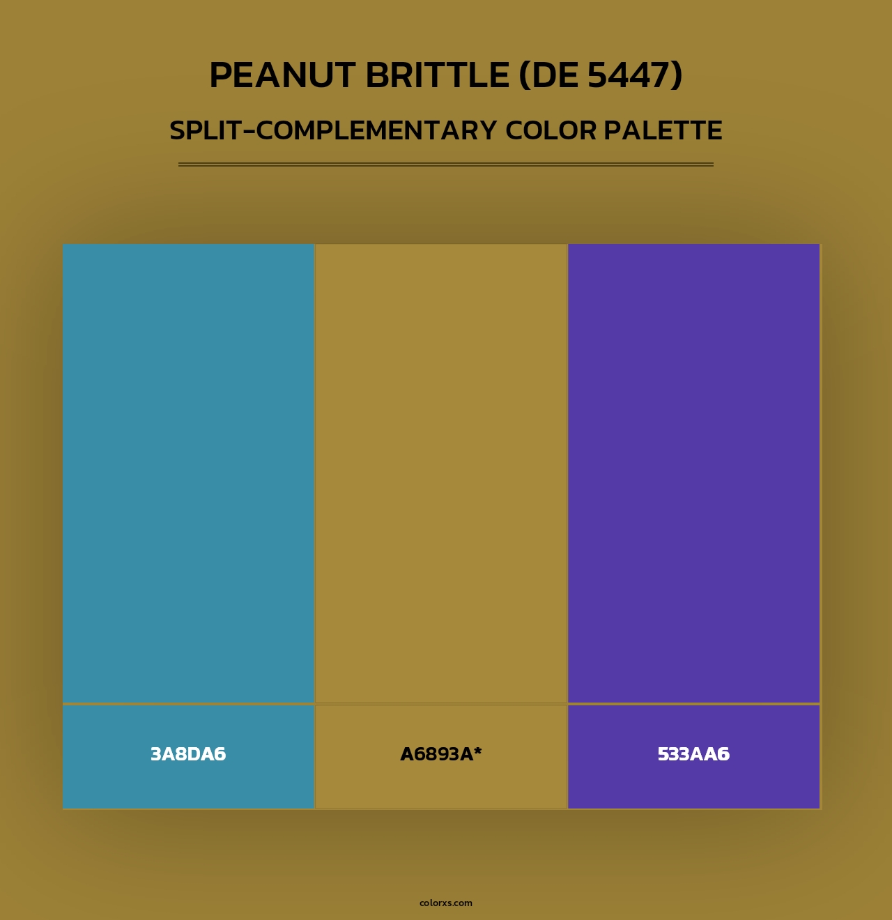Peanut Brittle (DE 5447) - Split-Complementary Color Palette