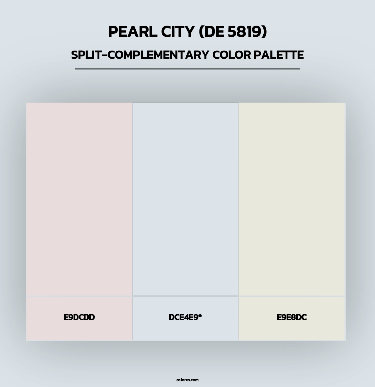 Pearl City (DE 5819) - Split-Complementary Color Palette