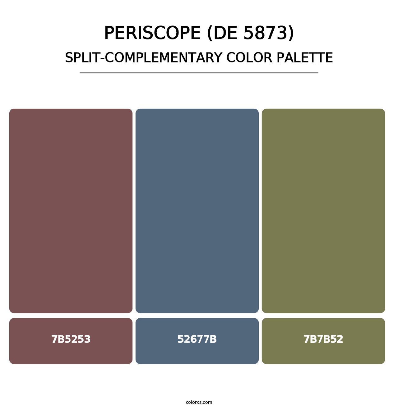 Periscope (DE 5873) - Split-Complementary Color Palette