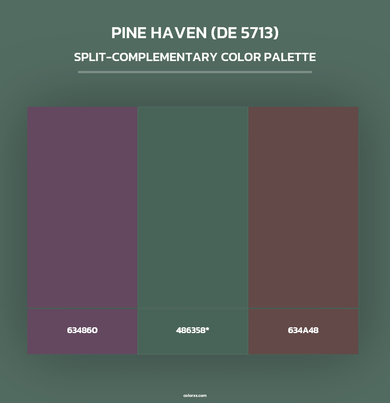 Pine Haven (DE 5713) - Split-Complementary Color Palette