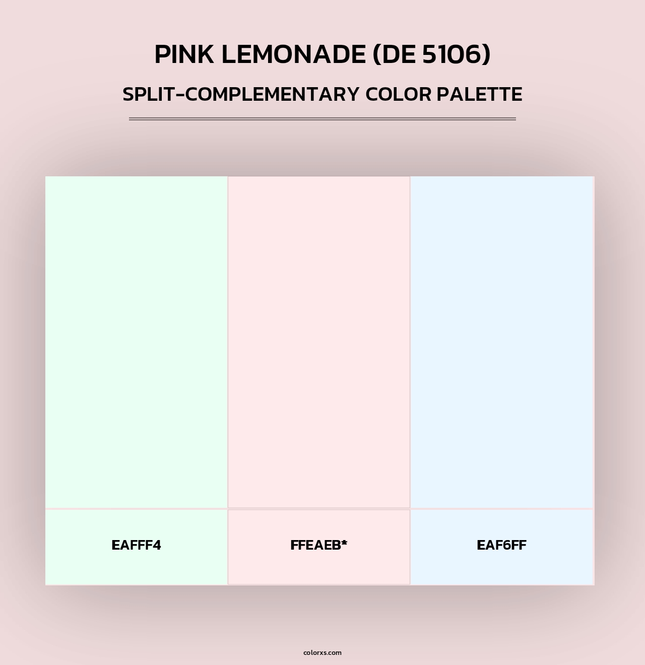 Pink Lemonade (DE 5106) - Split-Complementary Color Palette