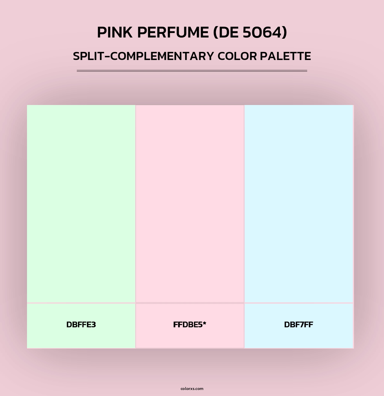 Pink Perfume (DE 5064) - Split-Complementary Color Palette