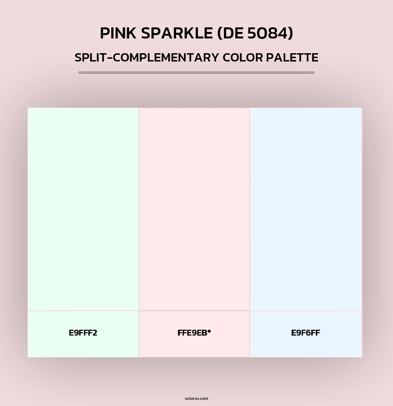 Pink Sparkle (DE 5084) - Split-Complementary Color Palette