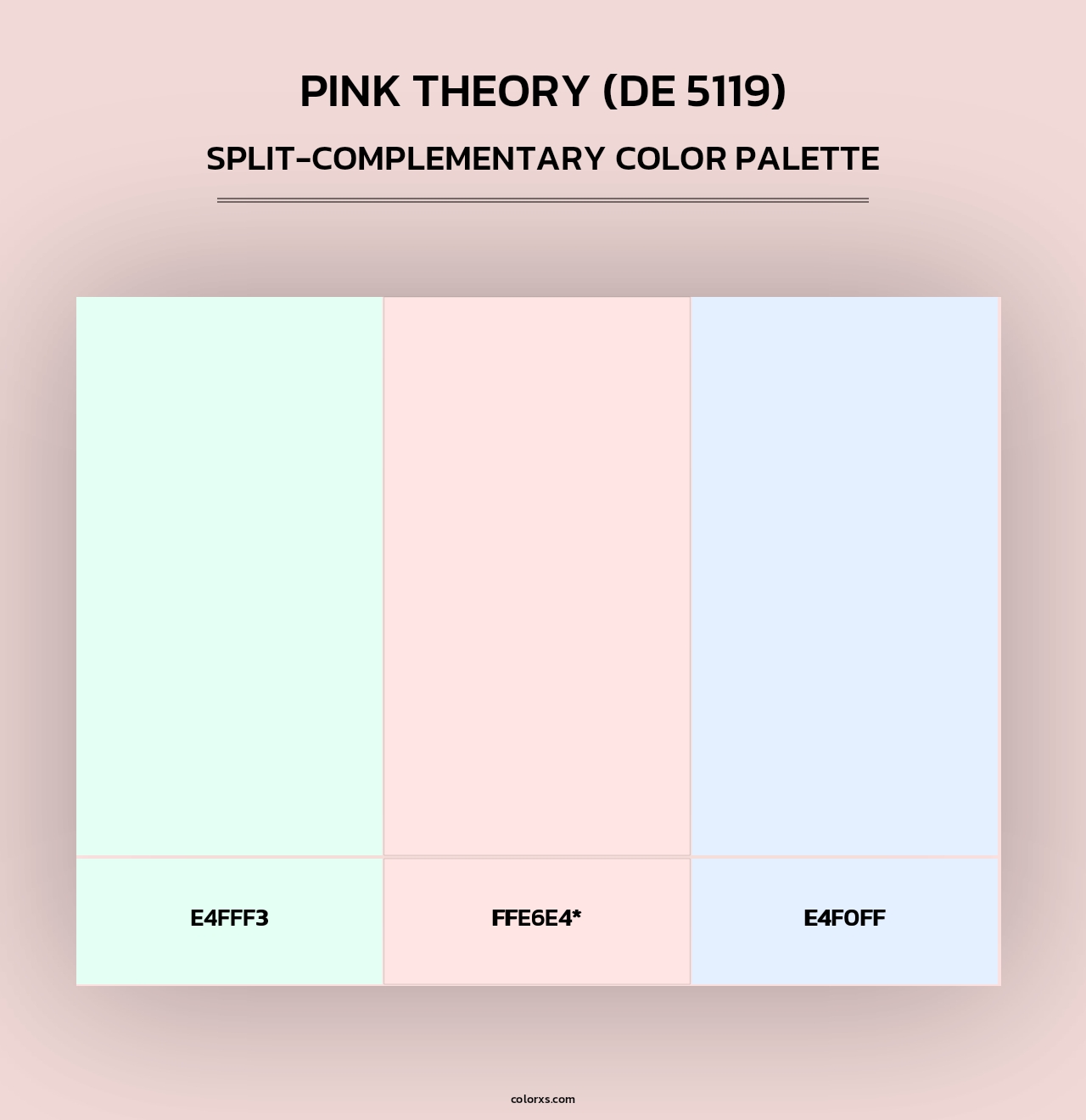 Pink Theory (DE 5119) - Split-Complementary Color Palette