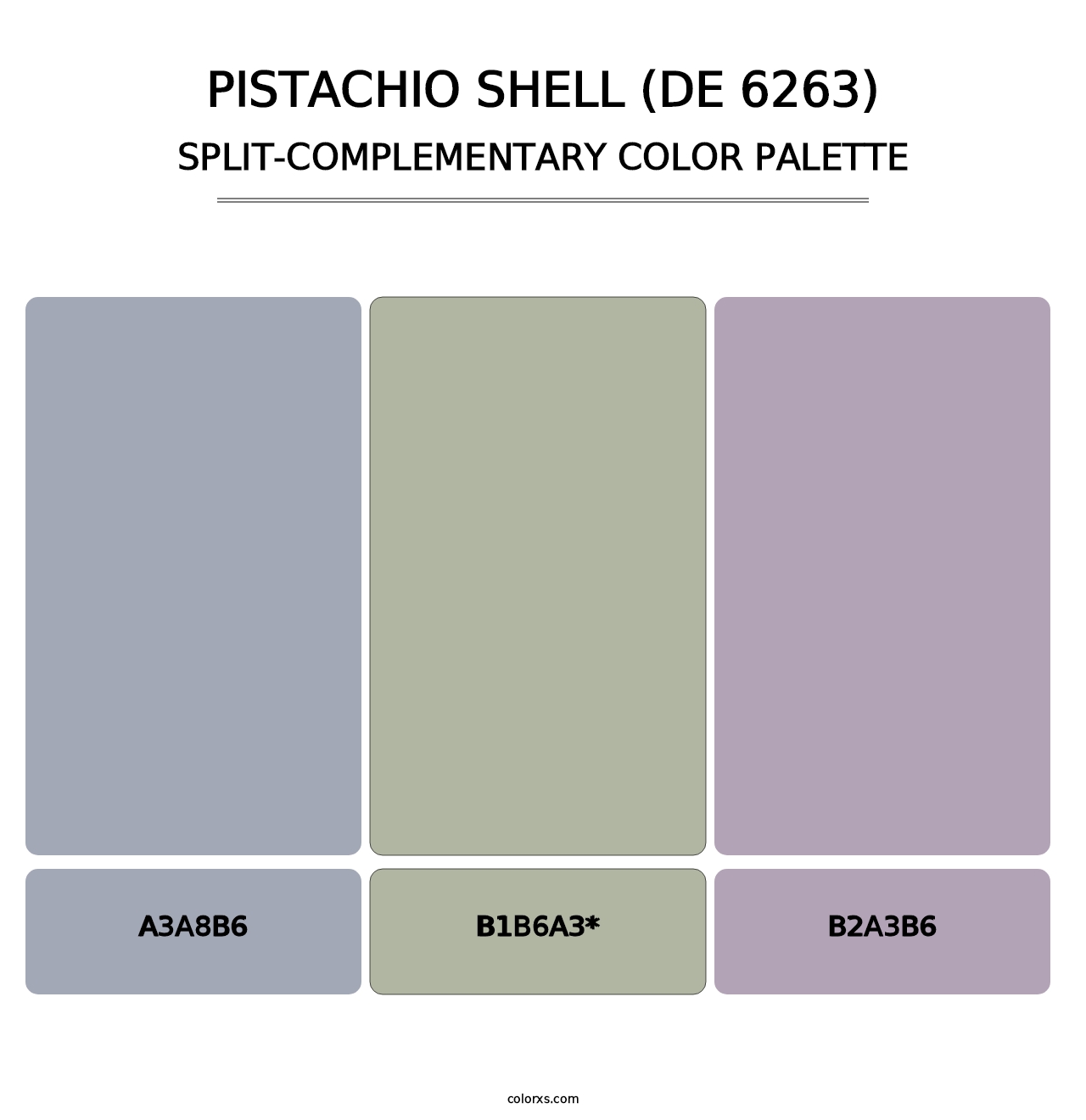 Pistachio Shell (DE 6263) - Split-Complementary Color Palette