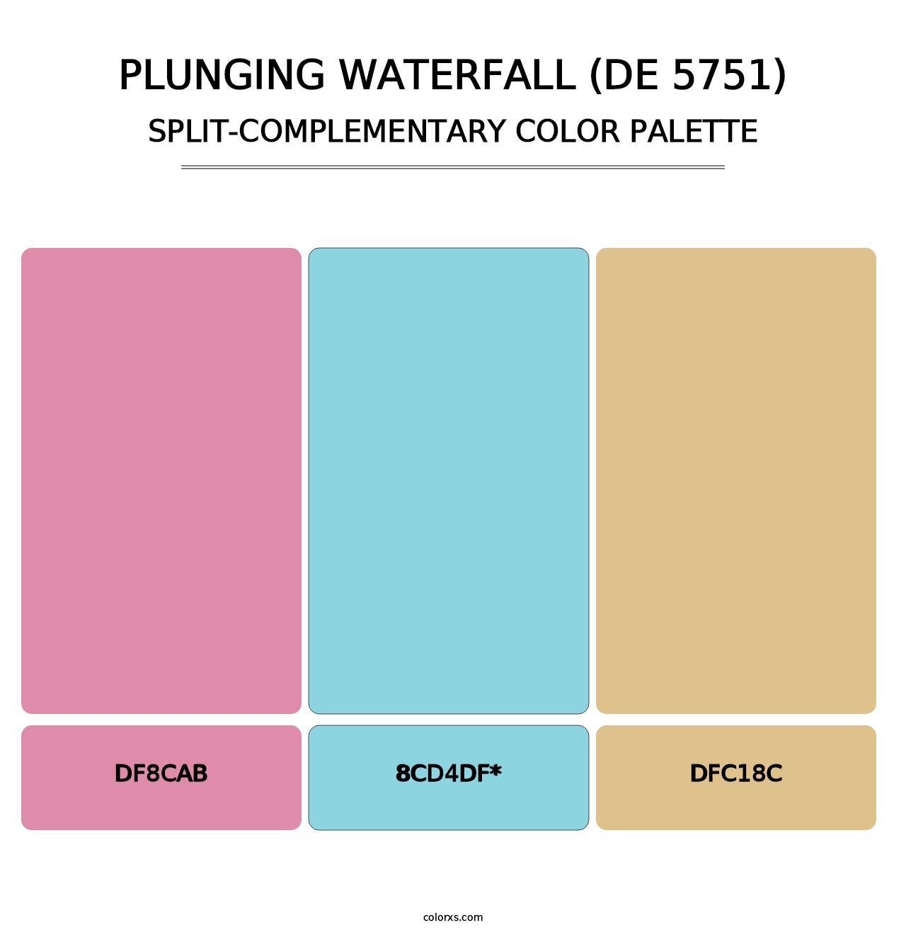 Plunging Waterfall (DE 5751) - Split-Complementary Color Palette