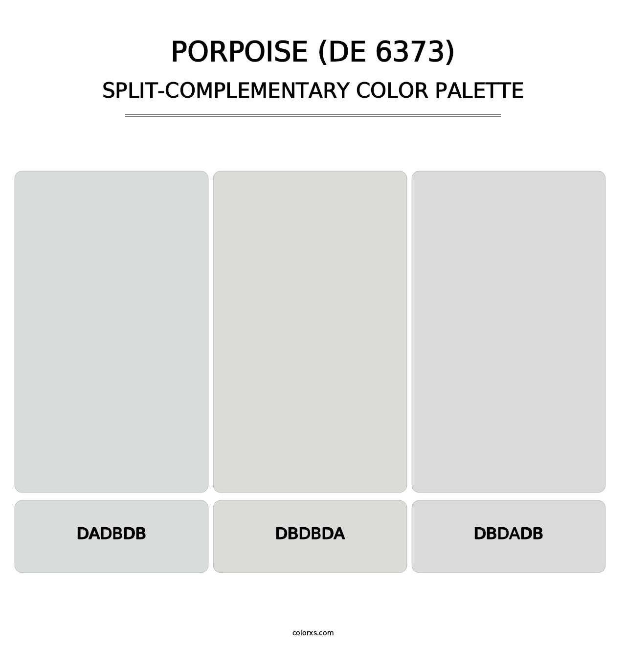 Porpoise (DE 6373) - Split-Complementary Color Palette