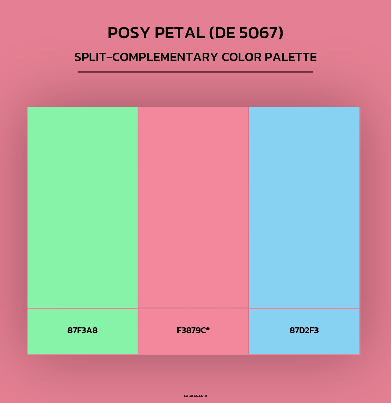 Posy Petal (DE 5067) - Split-Complementary Color Palette