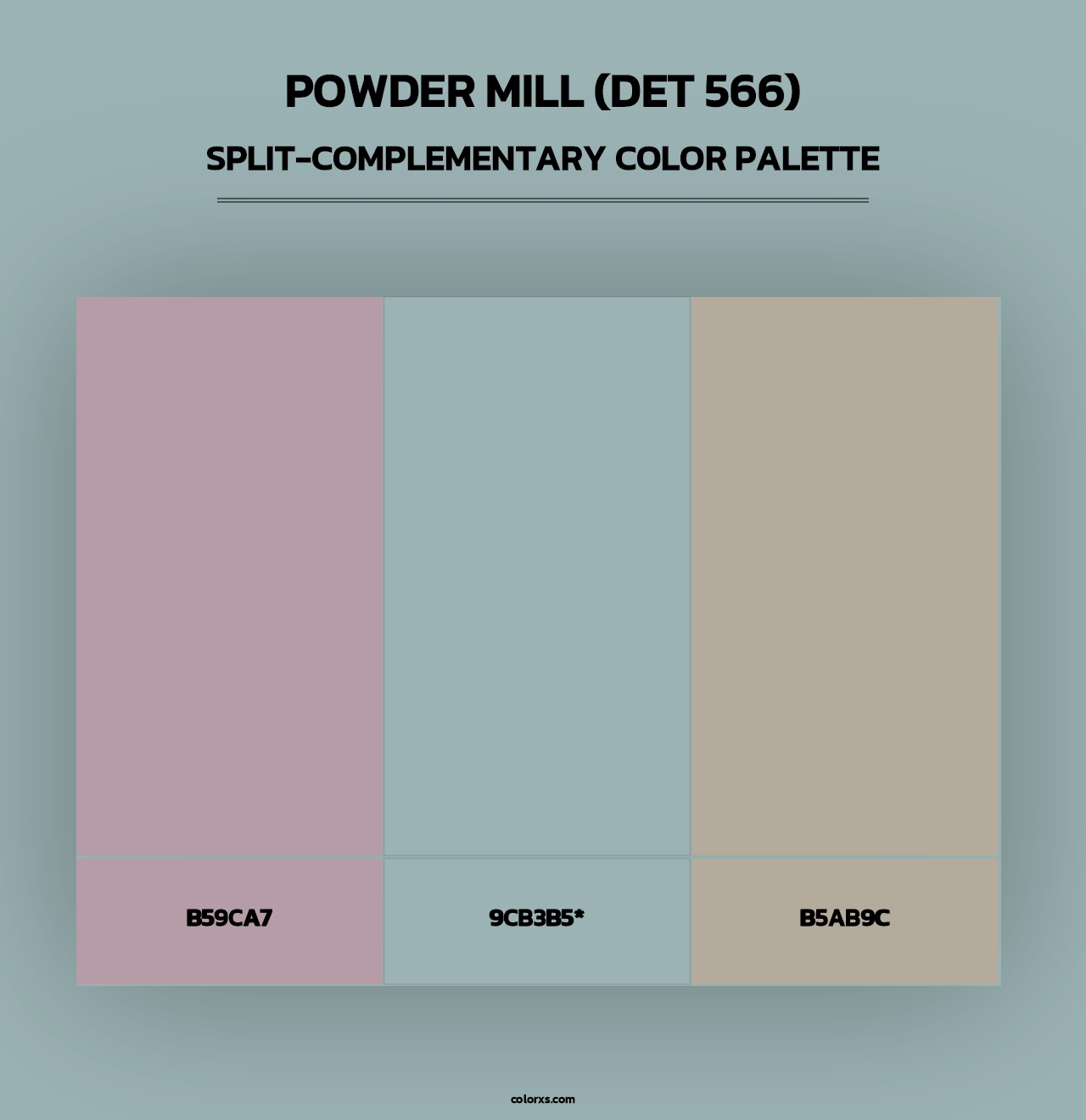 Powder Mill (DET 566) - Split-Complementary Color Palette