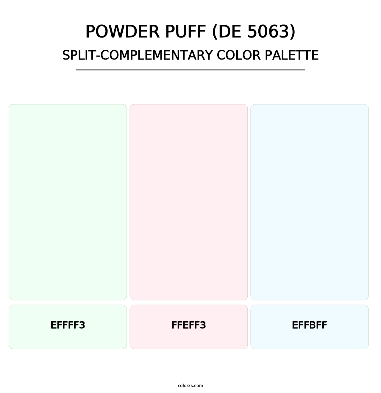 Powder Puff (DE 5063) - Split-Complementary Color Palette