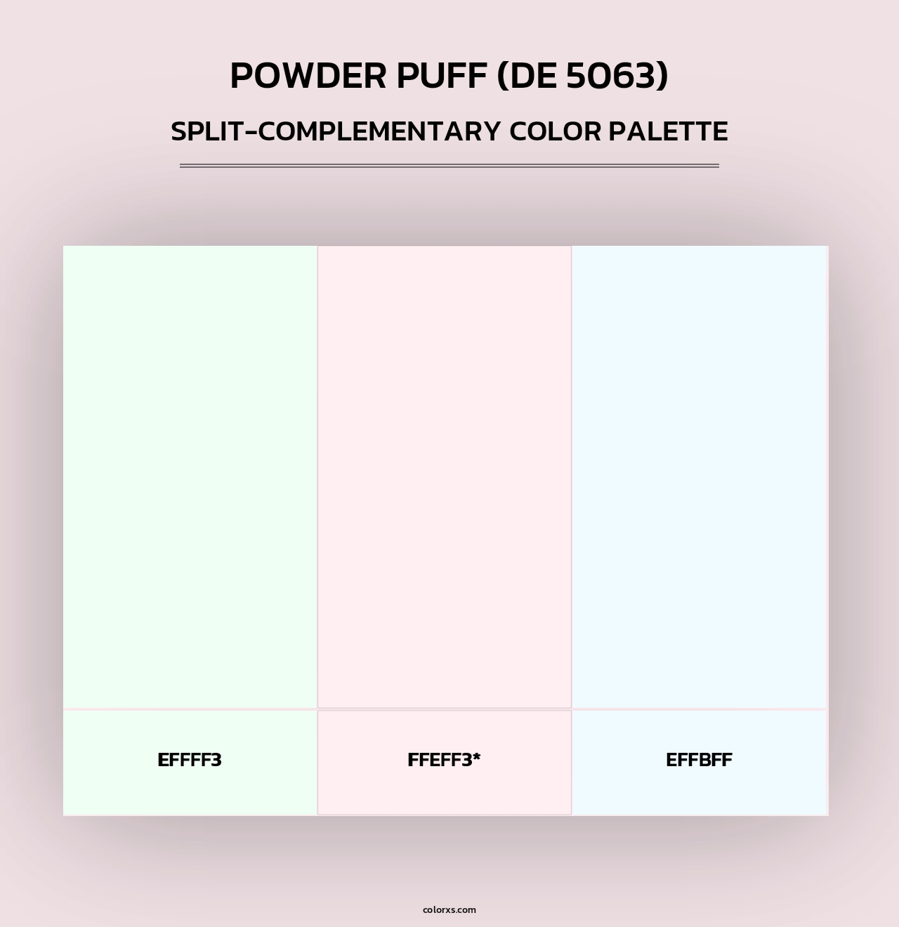 Powder Puff (DE 5063) - Split-Complementary Color Palette