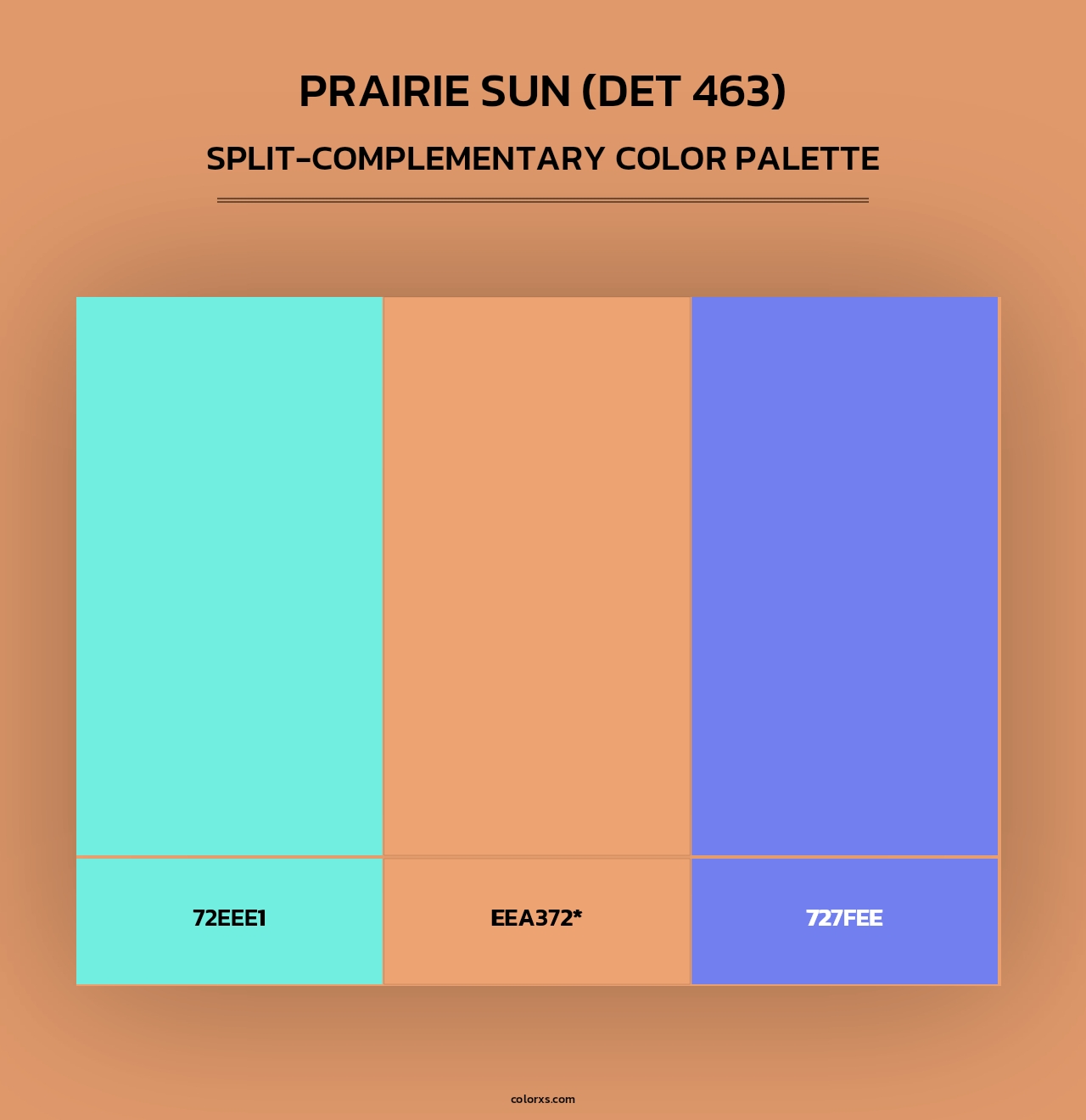 Prairie Sun (DET 463) - Split-Complementary Color Palette