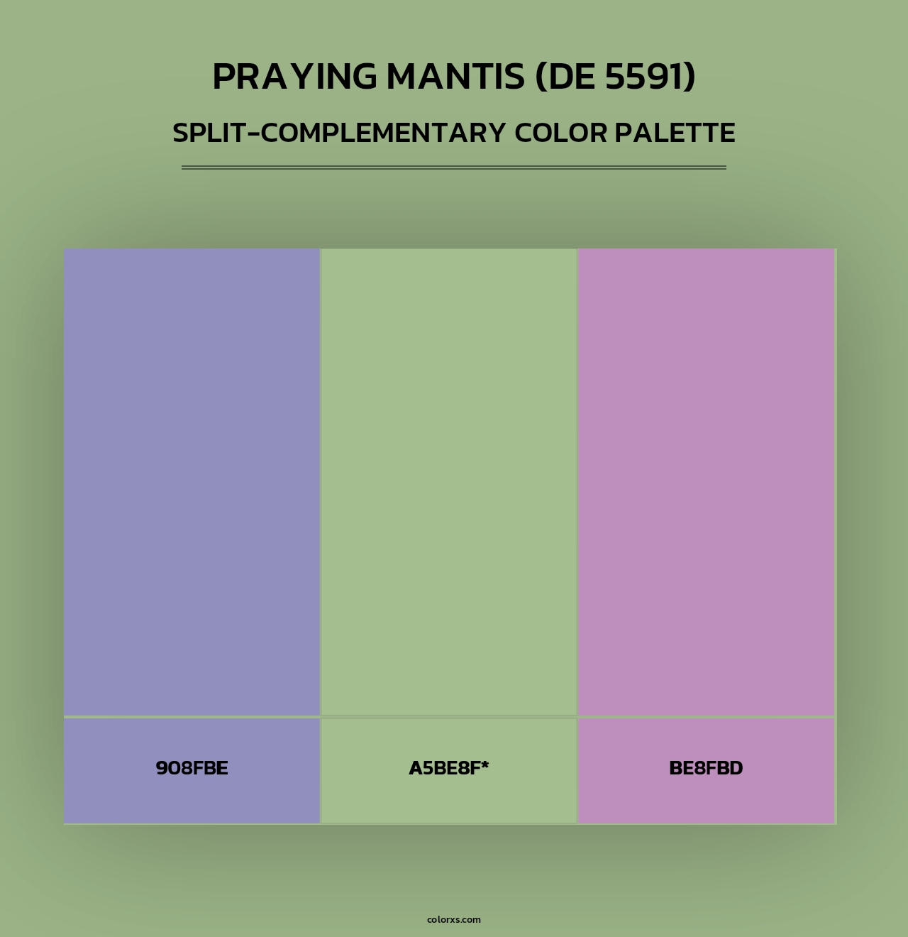 Praying Mantis (DE 5591) - Split-Complementary Color Palette