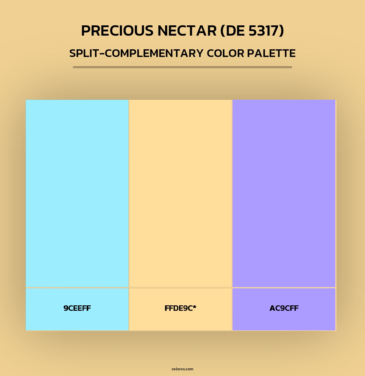 Precious Nectar (DE 5317) - Split-Complementary Color Palette