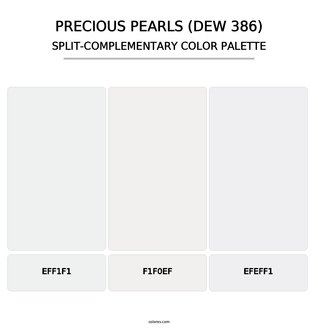 Precious Pearls (DEW 386) - Split-Complementary Color Palette