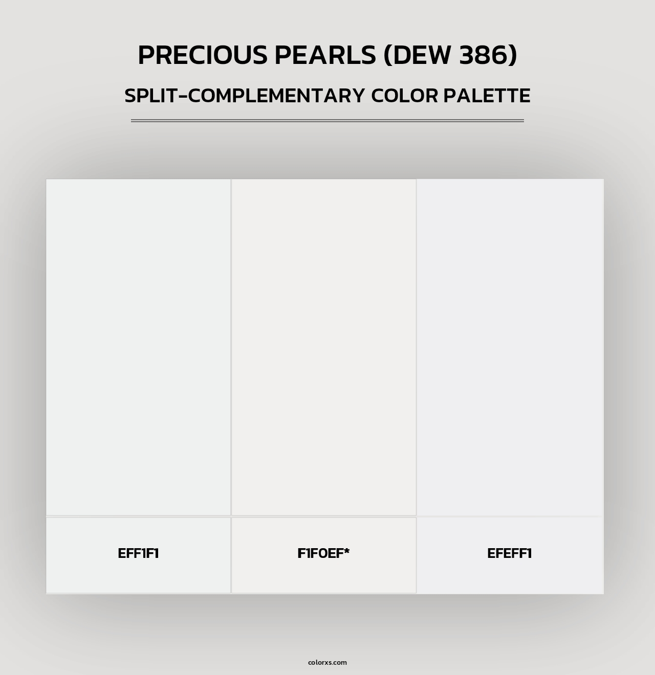 Precious Pearls (DEW 386) - Split-Complementary Color Palette