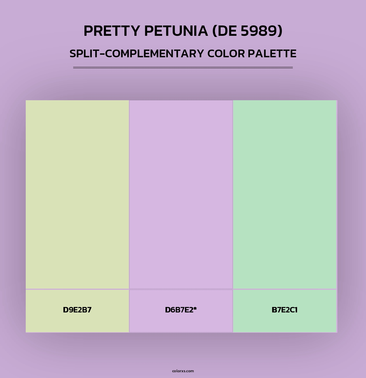 Pretty Petunia (DE 5989) - Split-Complementary Color Palette