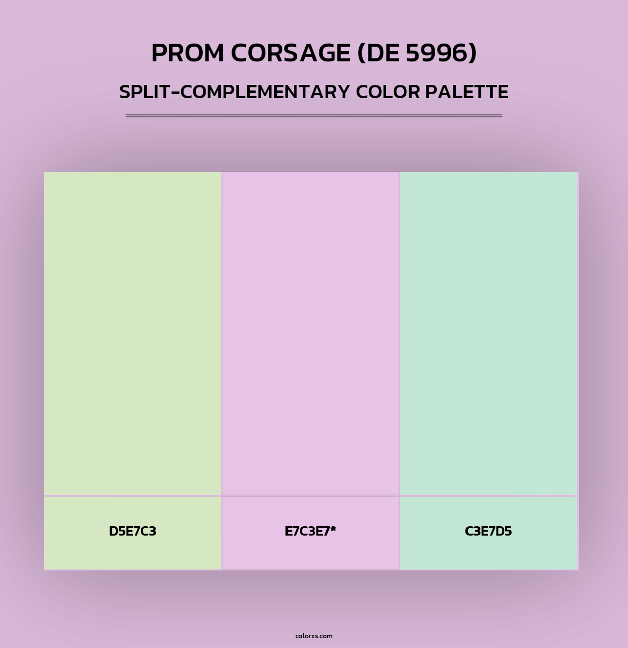 Prom Corsage (DE 5996) - Split-Complementary Color Palette