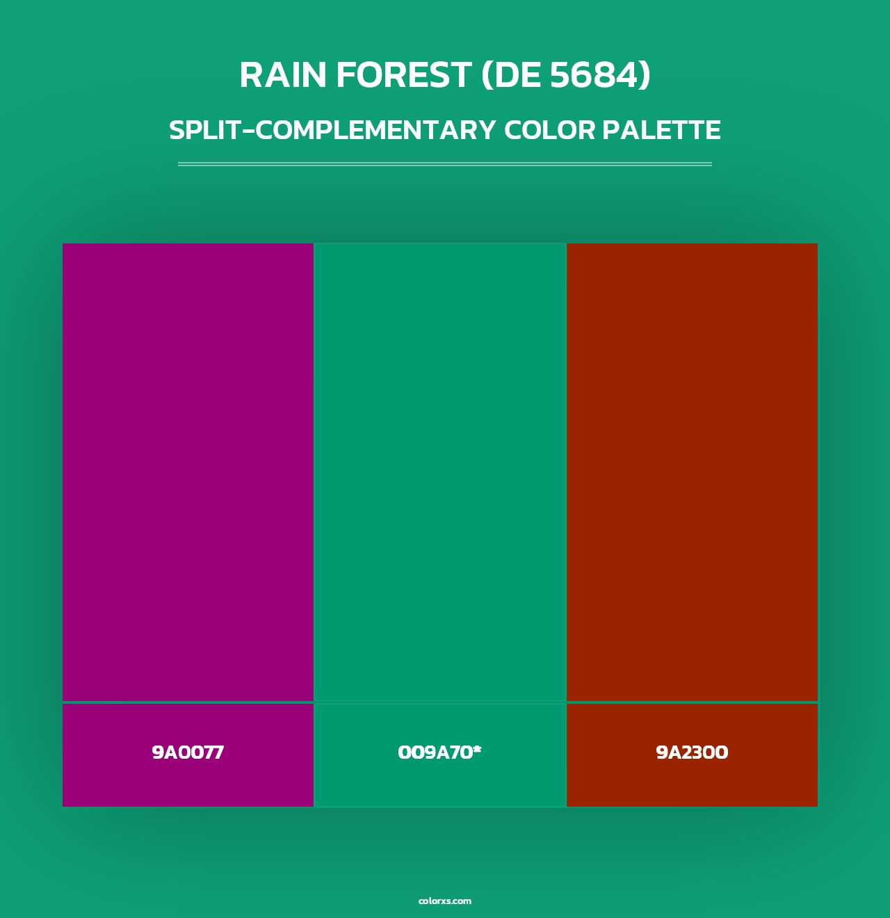 Rain Forest (DE 5684) - Split-Complementary Color Palette