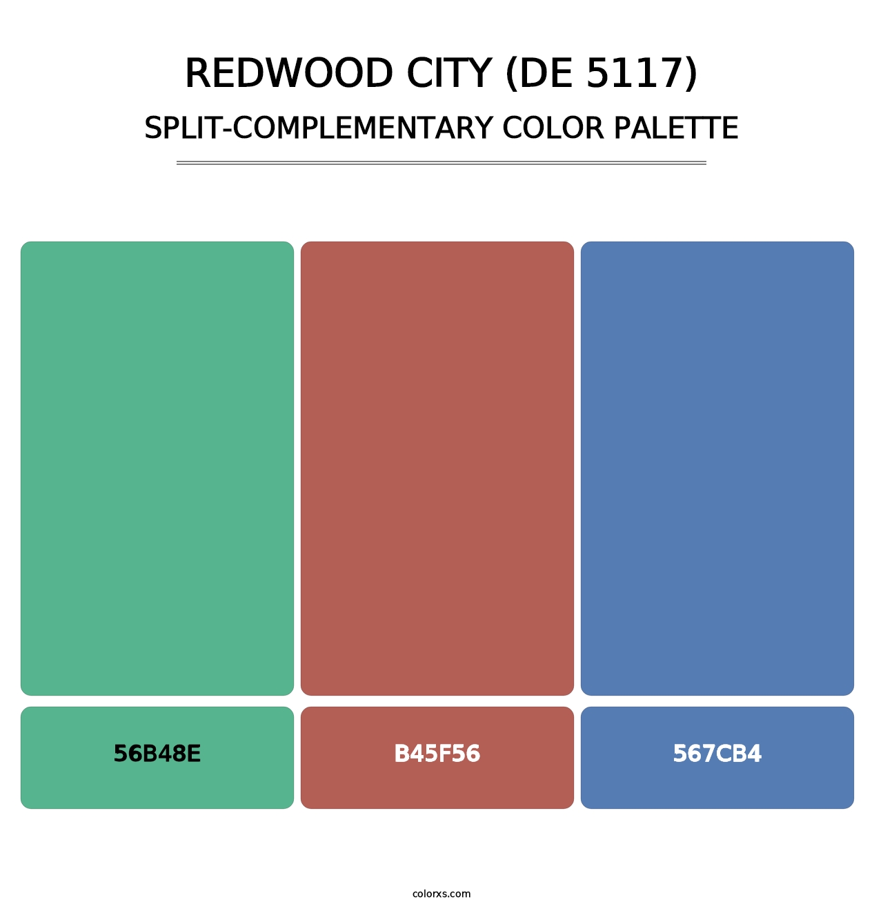 Redwood City (DE 5117) - Split-Complementary Color Palette