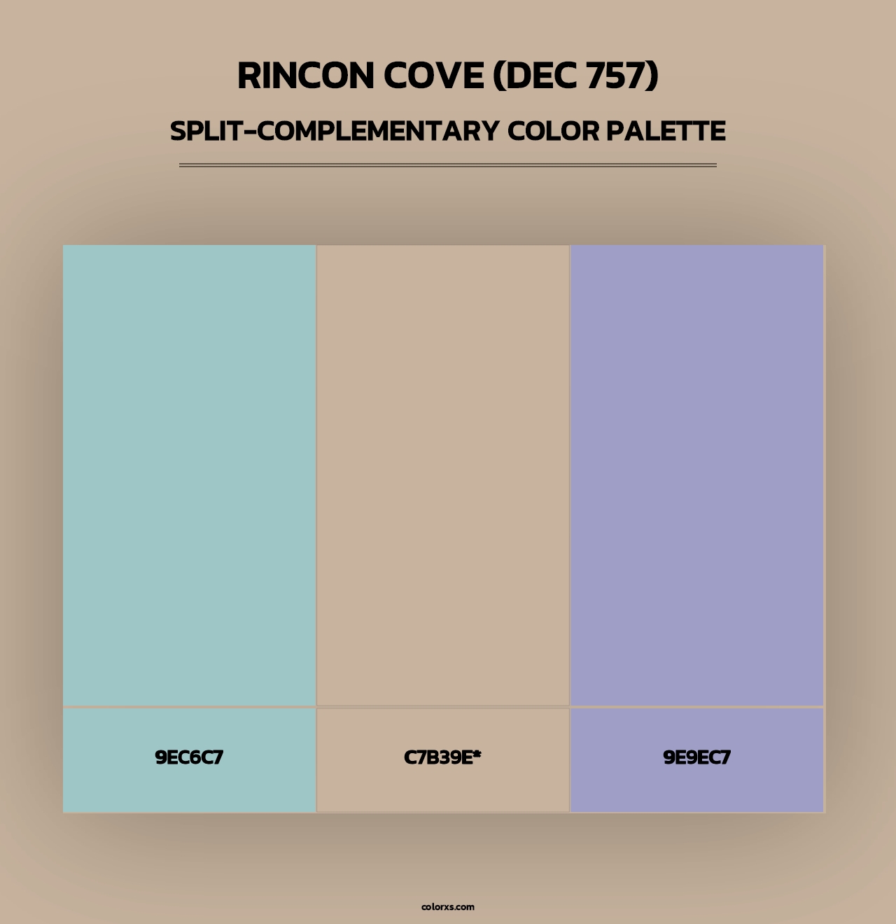 Rincon Cove (DEC 757) - Split-Complementary Color Palette