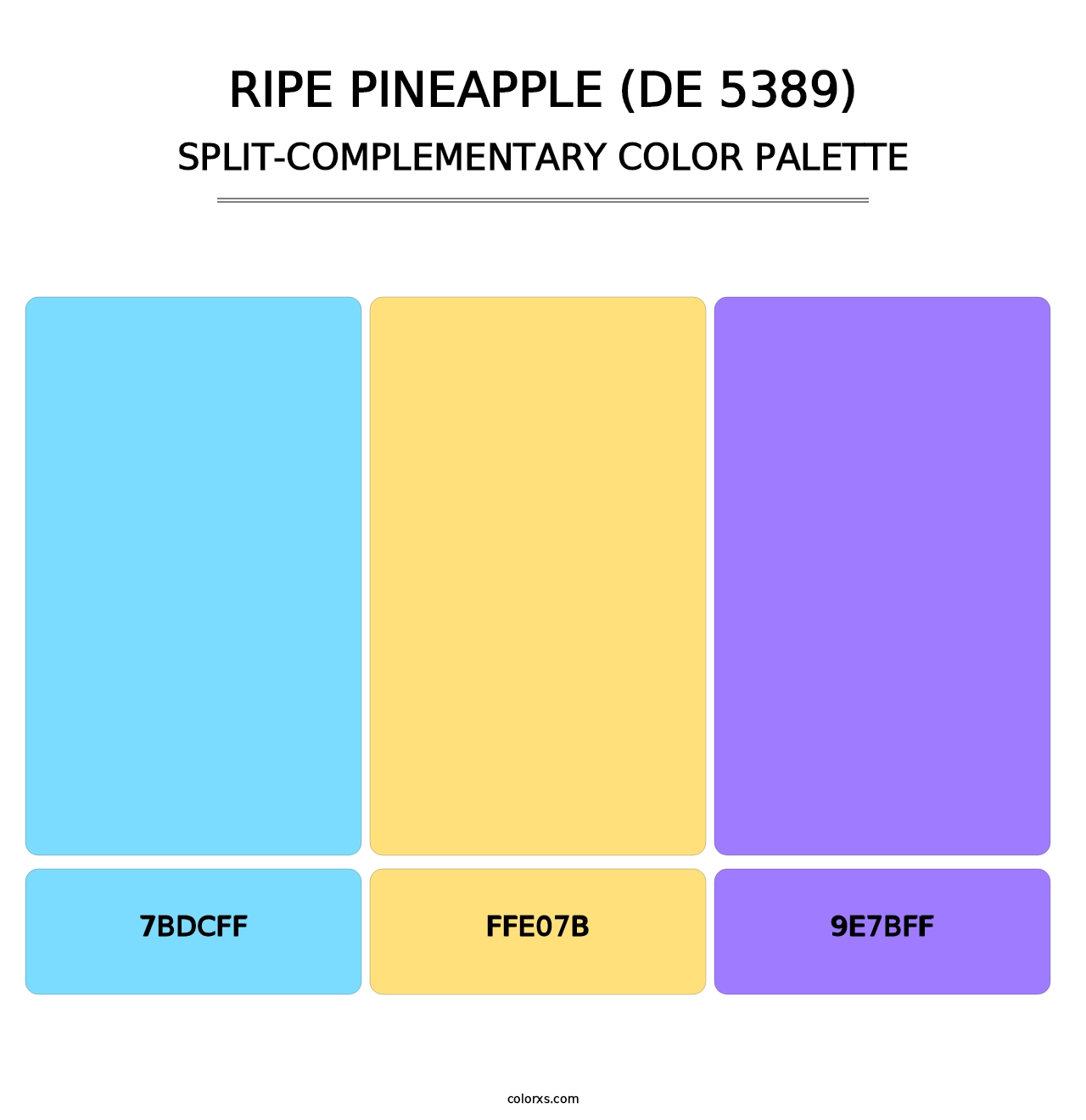 Ripe Pineapple (DE 5389) - Split-Complementary Color Palette
