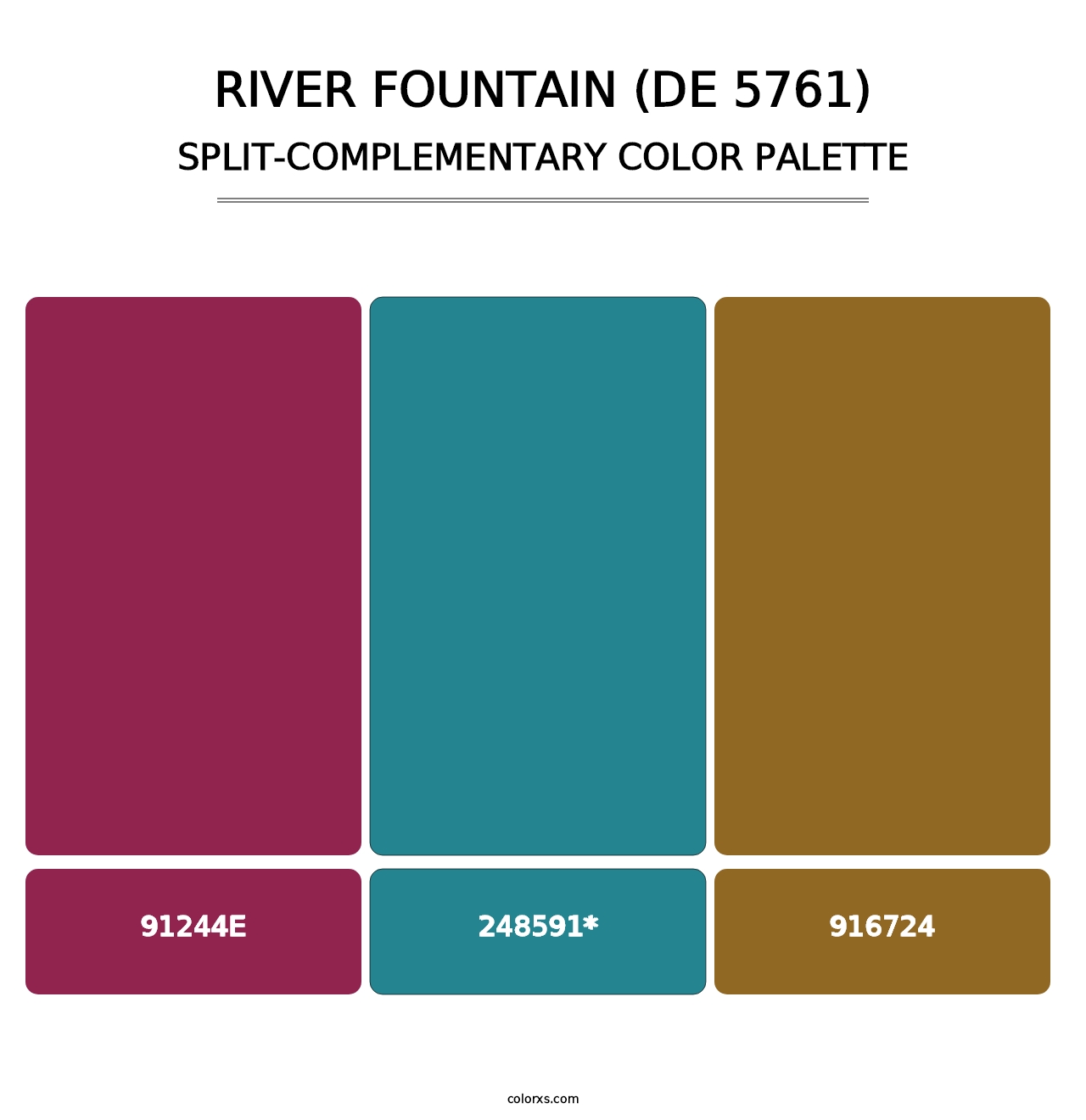 River Fountain (DE 5761) - Split-Complementary Color Palette