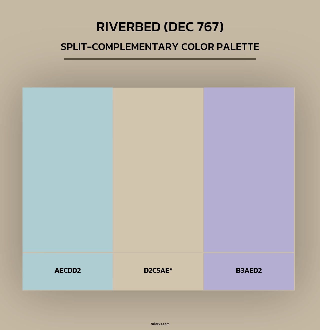 Riverbed (DEC 767) - Split-Complementary Color Palette
