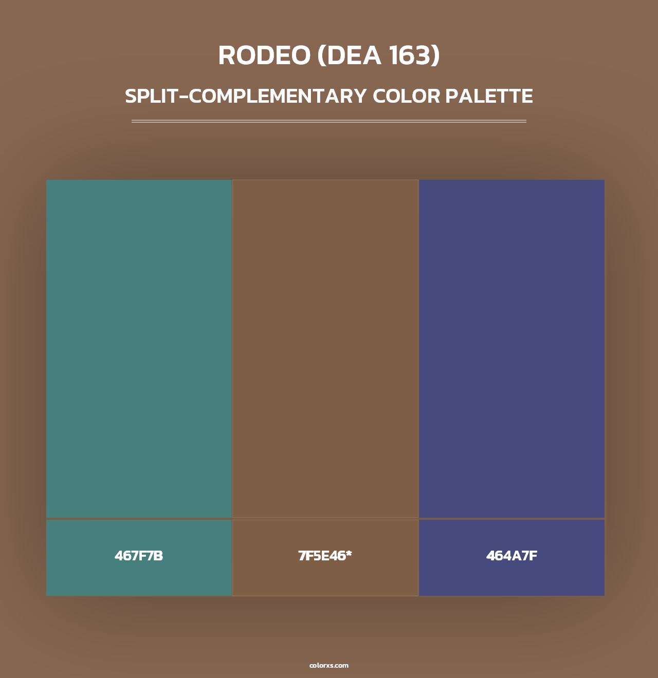 Rodeo (DEA 163) - Split-Complementary Color Palette