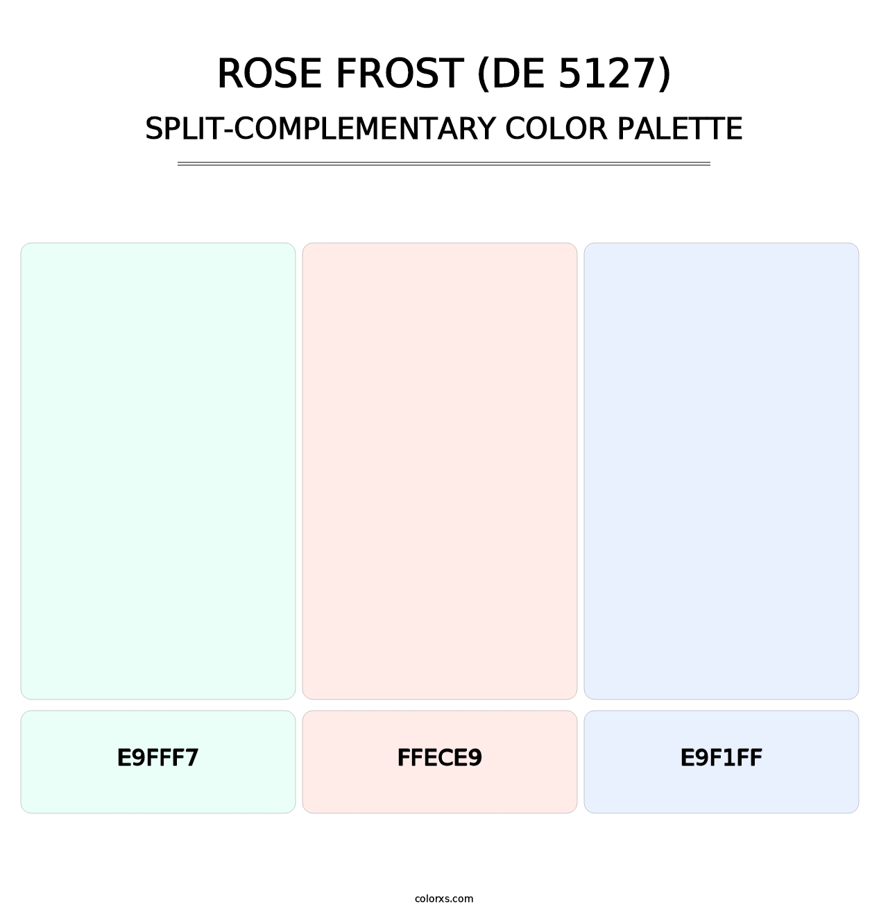 Rose Frost (DE 5127) - Split-Complementary Color Palette