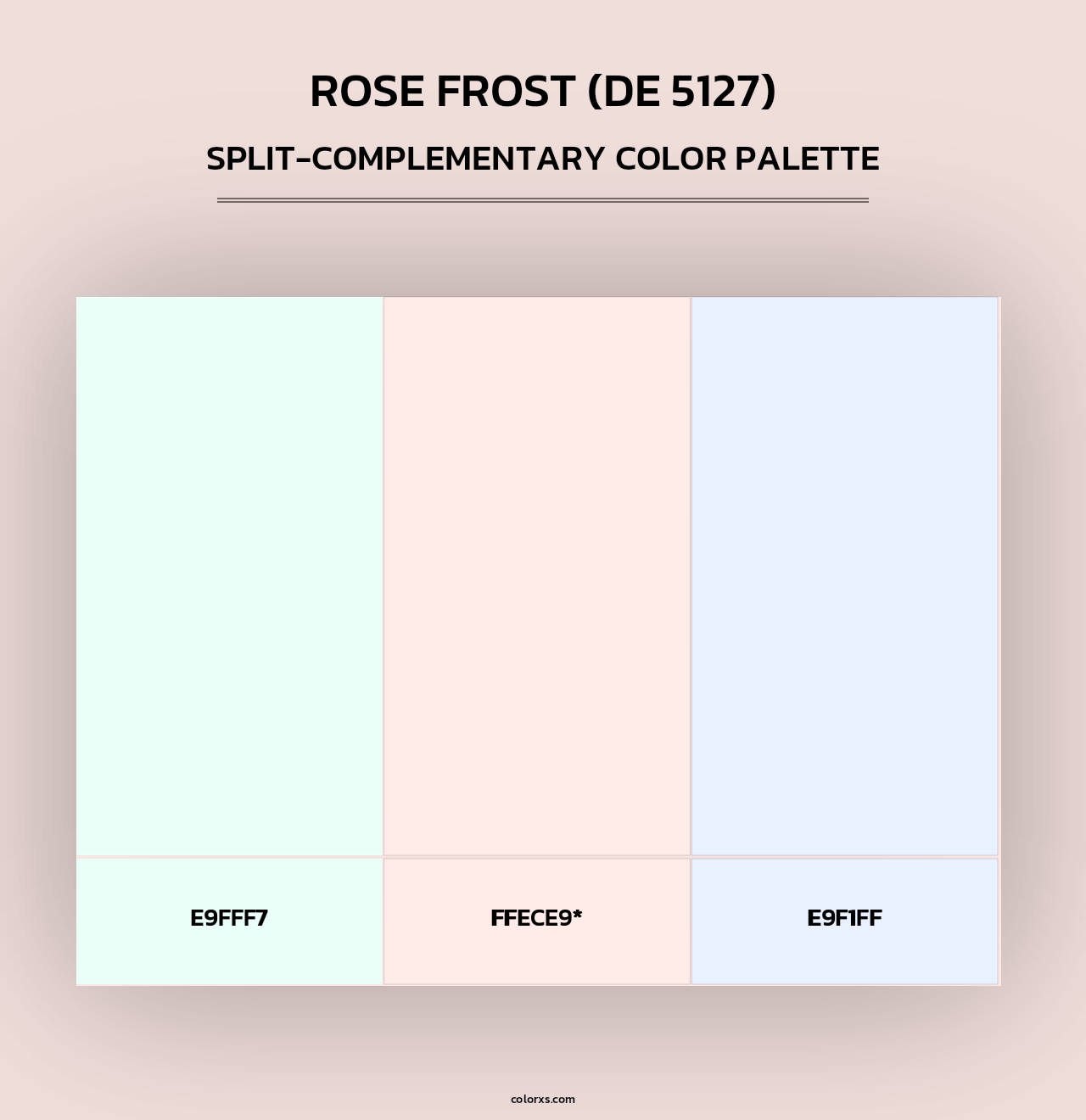 Rose Frost (DE 5127) - Split-Complementary Color Palette